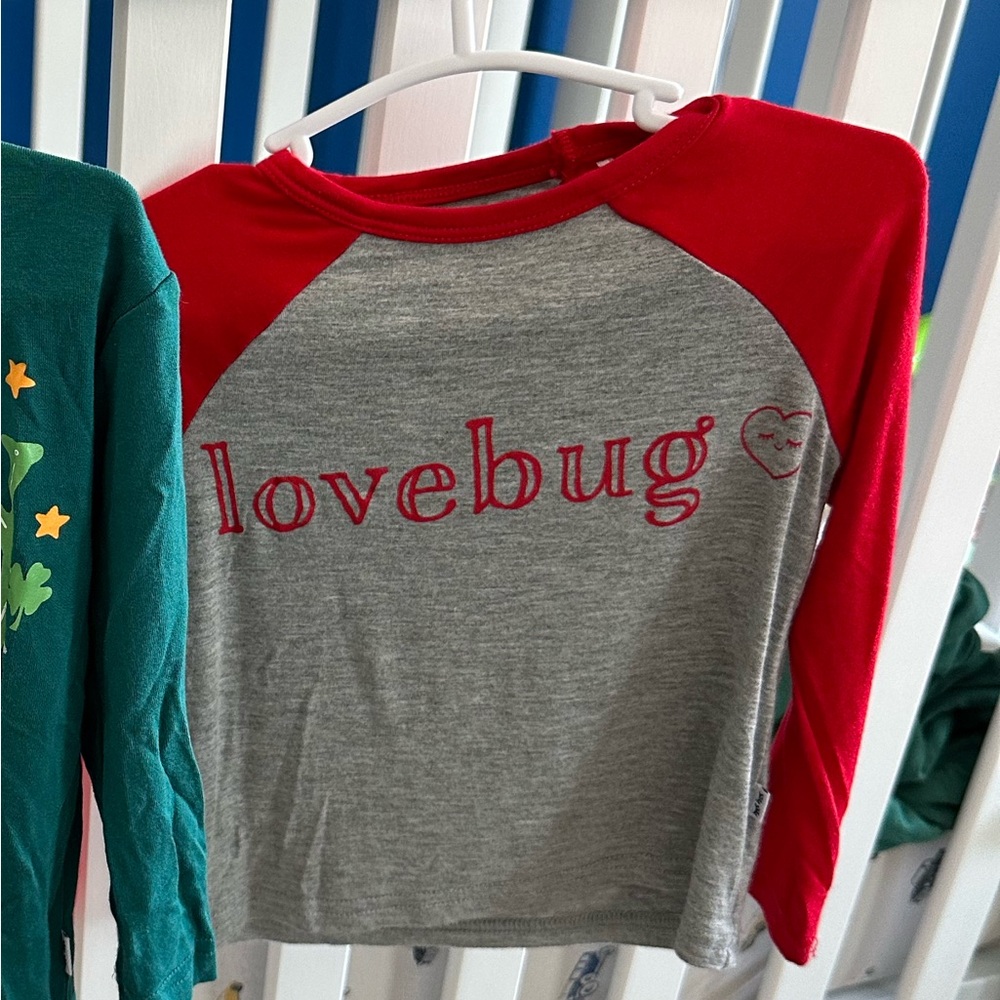 Little sleepies Valentine’s shirt